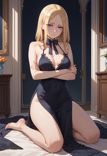 fate_(series),abigail_williams_(traveling_outfit)_(fate),nightdress  - AI generated anime art