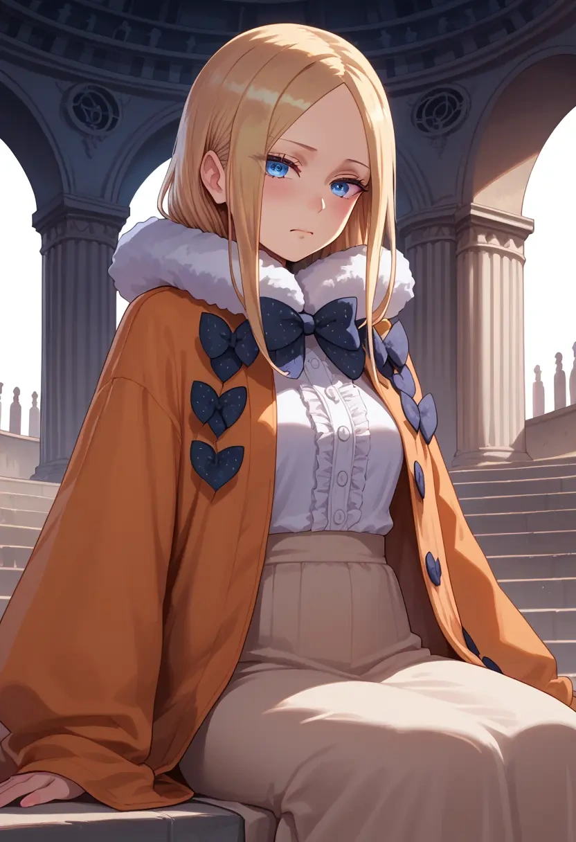 fate_(series),abigail_williams_(traveling_outfit)_(fate),coat,fur-collar,tailored trousers  - 