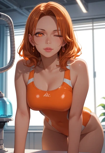 a.i._voice,adachi_rei,swimsuit,sexy  - AI generated anime art