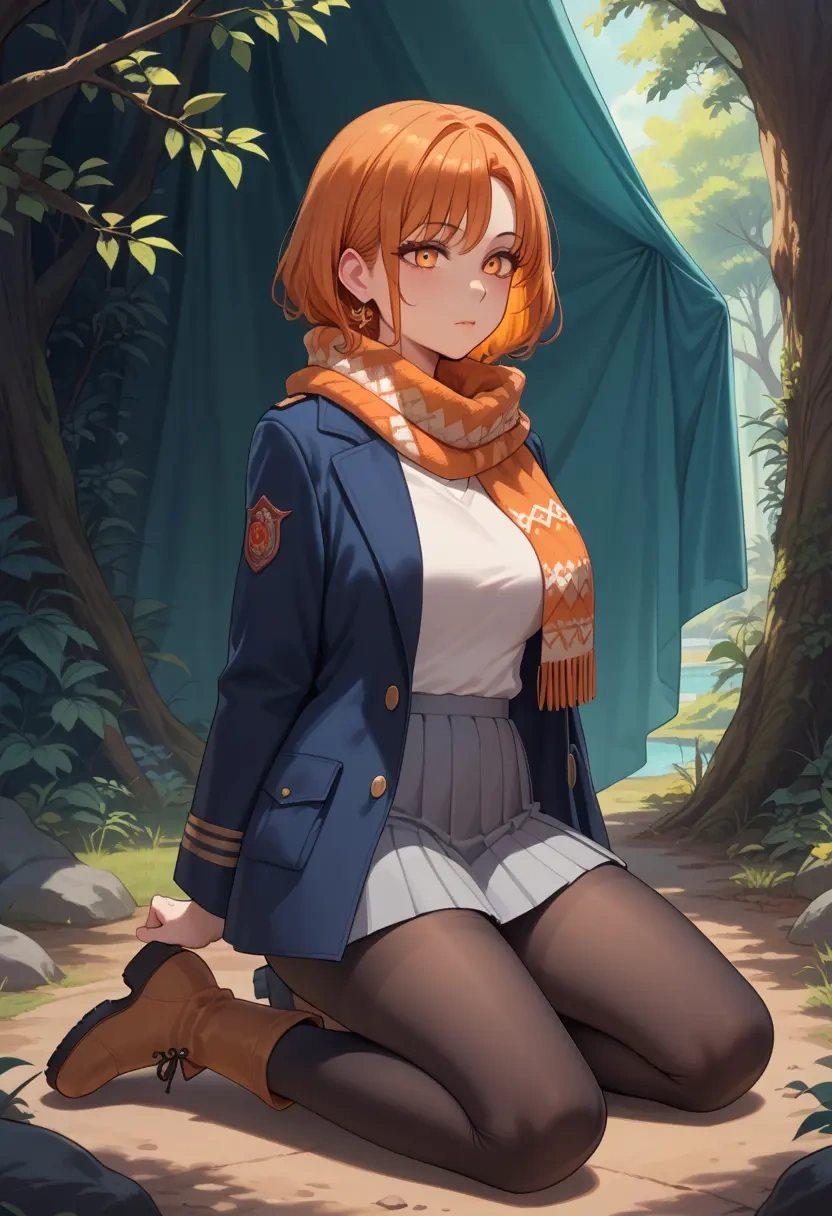 a.i._voice,adachi_rei,winter,student uniform,puffer coat  - 