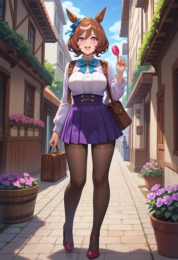 umamusume,admire_vega_(umamusume),shorts, pantyhose  - AI generated anime art