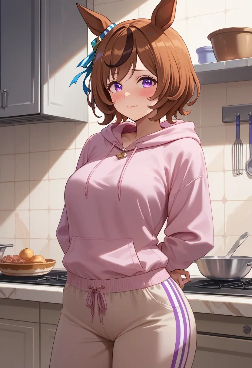 umamusume,admire_vega_(umamusume),hoodie,cropped,high-waisted joggers  - 