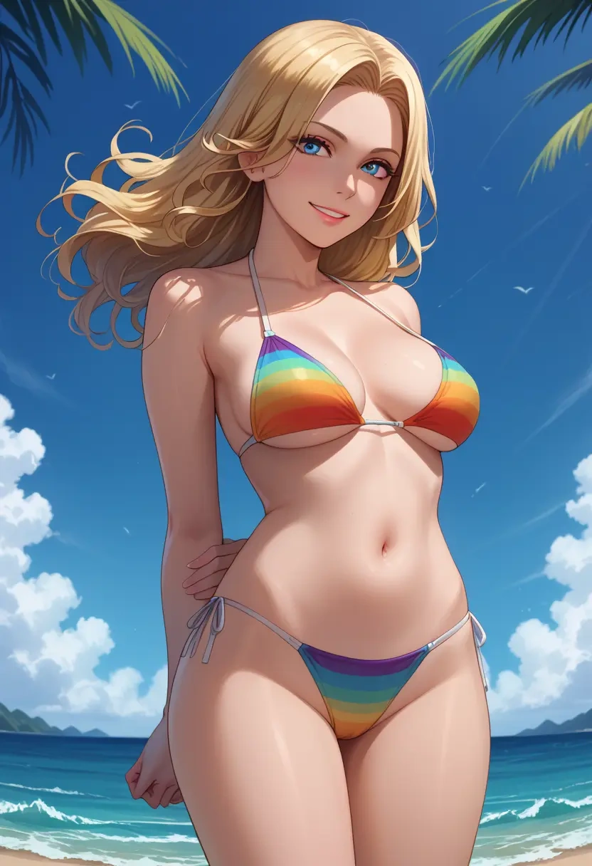 final_fantasy,adventurer_(ff11),bikini,rainbow-colored,sexy  - 