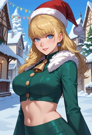 persona,aegis_(persona),Christmas,dress  - AI generated anime art