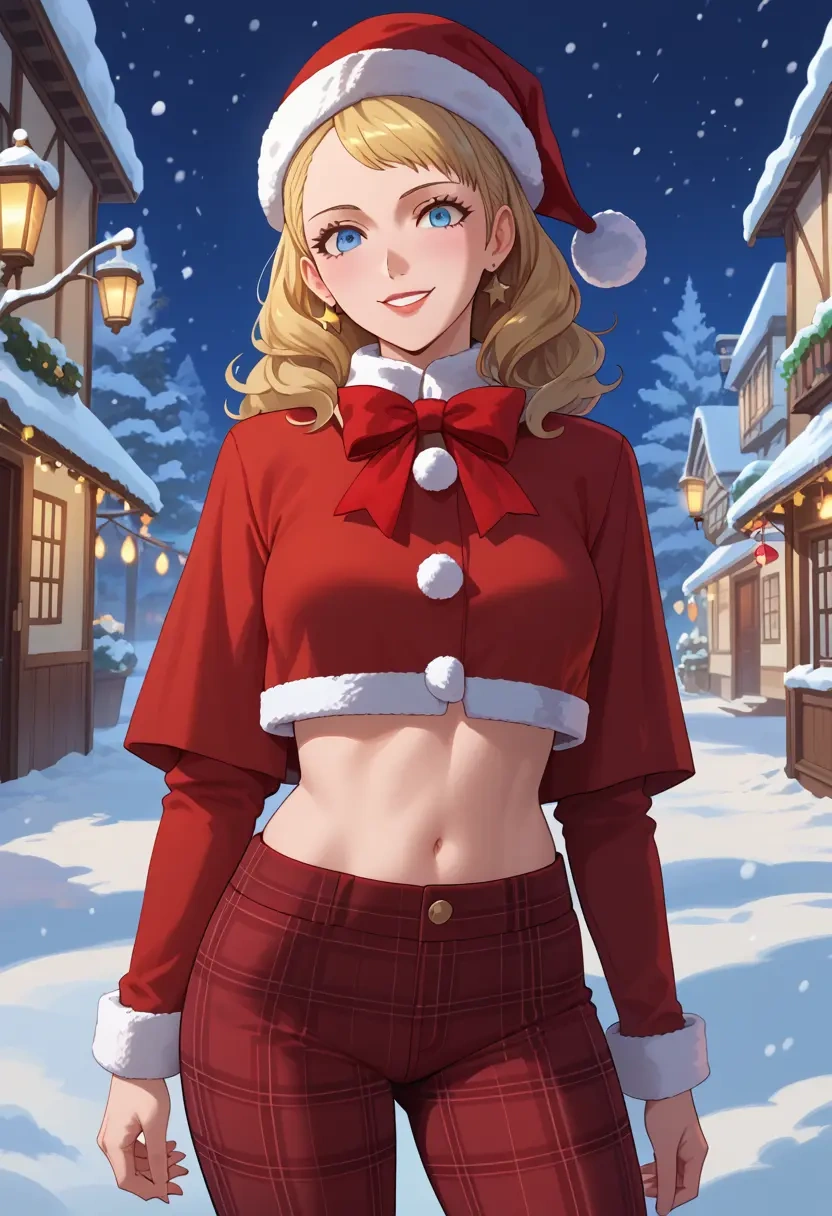 persona,aegis_(persona),Christmas,plaid trousers  - 