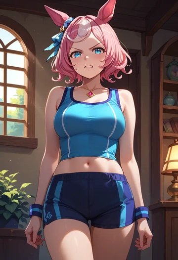 umamusume,agnes_digital_(umamusume),athletic,shorts,sexy  - AI generated anime art