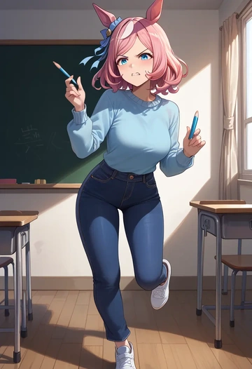 umamusume,agnes_digital_(umamusume),teacher  - AI generated anime art