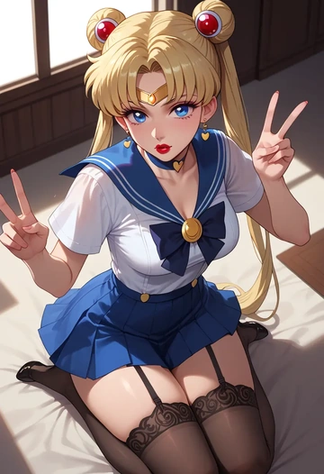 bishoujo_senshi_sailor_moon,aino_minako,secretary,stockings  - AI generated anime art