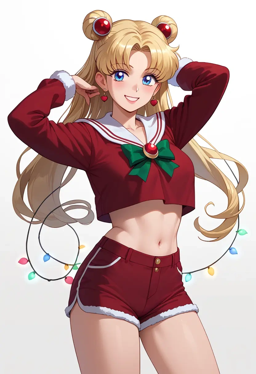 bishoujo_senshi_sailor_moon,aino_minako,Christmas,red velvet shorts  - 