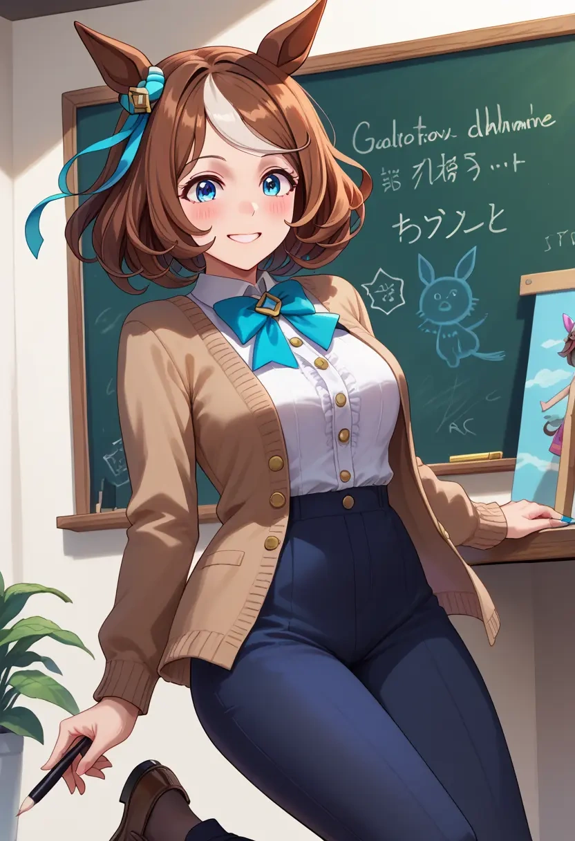 umamusume,air_groove_(umamusume),teacher, sweater  - 