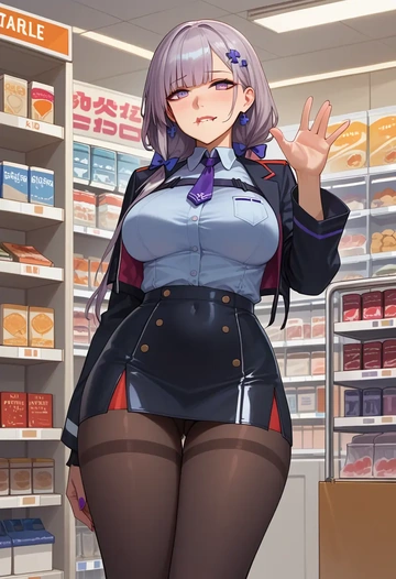 girls'_frontline,ak-12_(girls'_frontline),shorts, pantyhose  - AI generated anime art