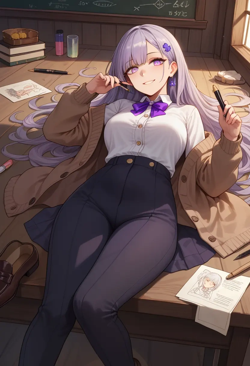 girls'_frontline,ak-12_(girls'_frontline),teacher, sweater  - 