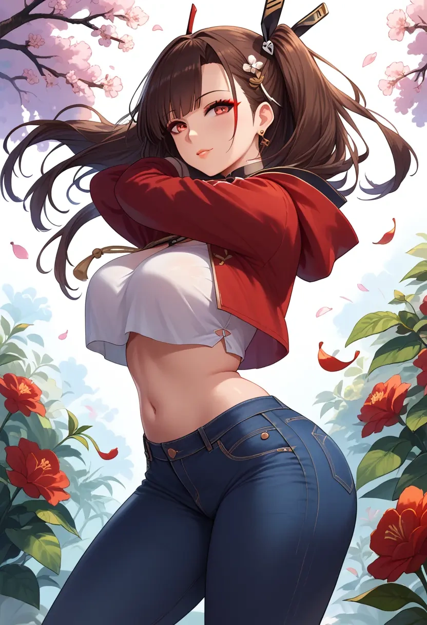 azur_lane,akagi_(azur_lane),crop top  - 