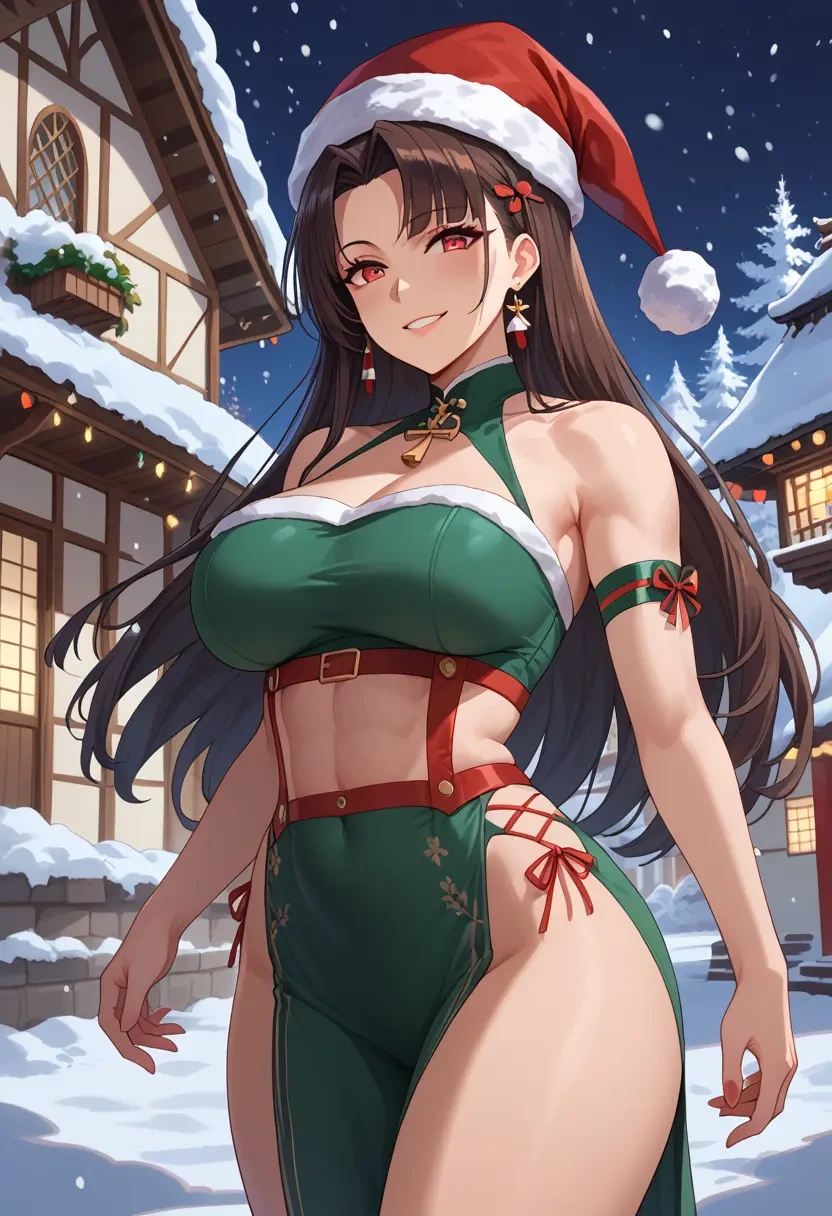 azur_lane,akagi_(azur_lane),Christmas,dress  - 