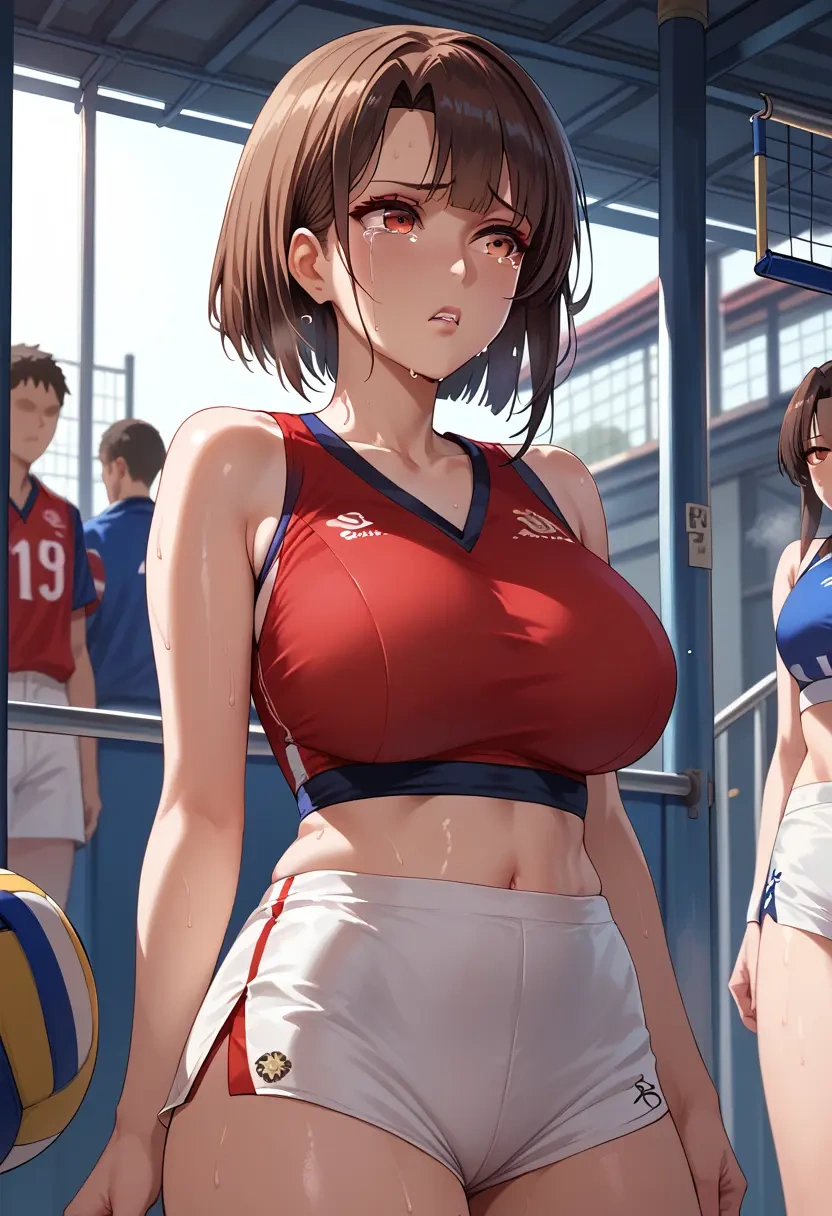 azur_lane,akagi_(azur_lane),volleyball uniform  - 