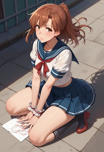 kantai_collection,akagi_(kancolle),sailor, uniform  - AI generated anime art