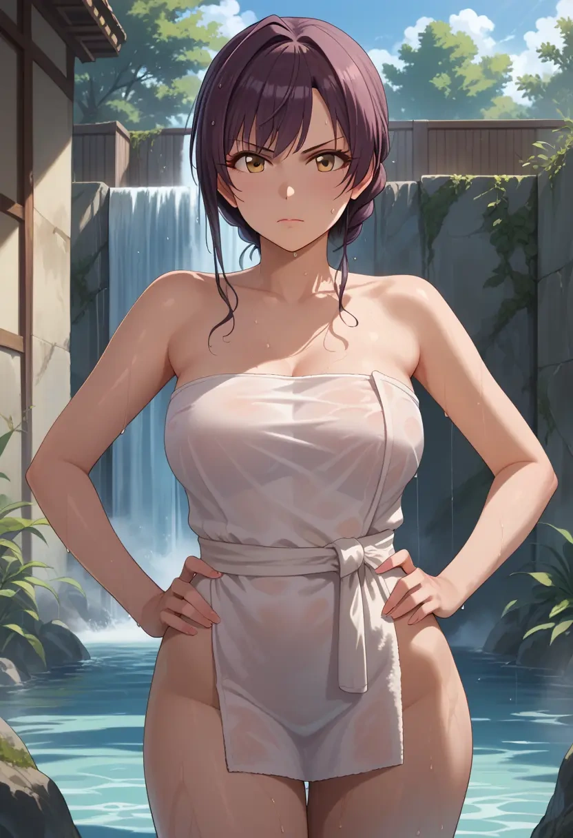 idolmaster,akagi_miria,towel,sexy  - 