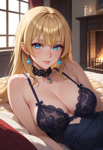 hololive,akai_haato,lingerie  - AI generated anime art