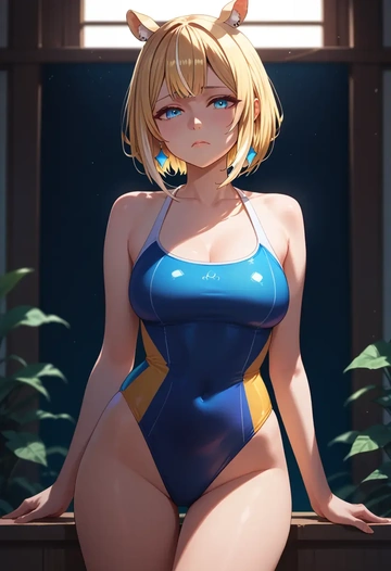 hololive,akai_haato,swimsuit,sexy  - AI generated anime art