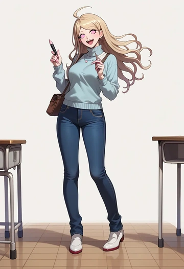 danganronpa_(series),akamatsu_kaede,teacher  - AI generated anime art