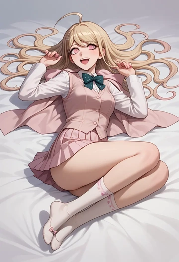 danganronpa_(series),akamatsu_kaede,spring,student uniform,vest  - AI generated anime art