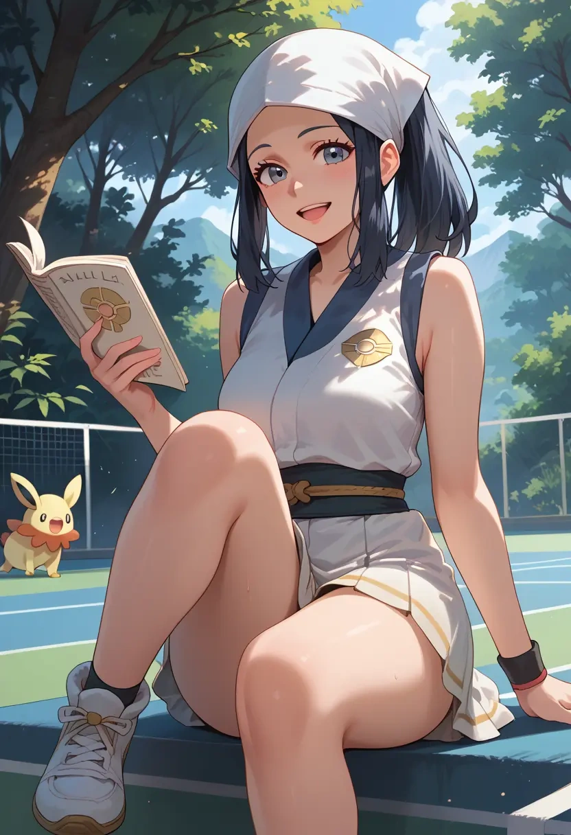 pokemon,akari_(pokemon),tennis skirt  - 