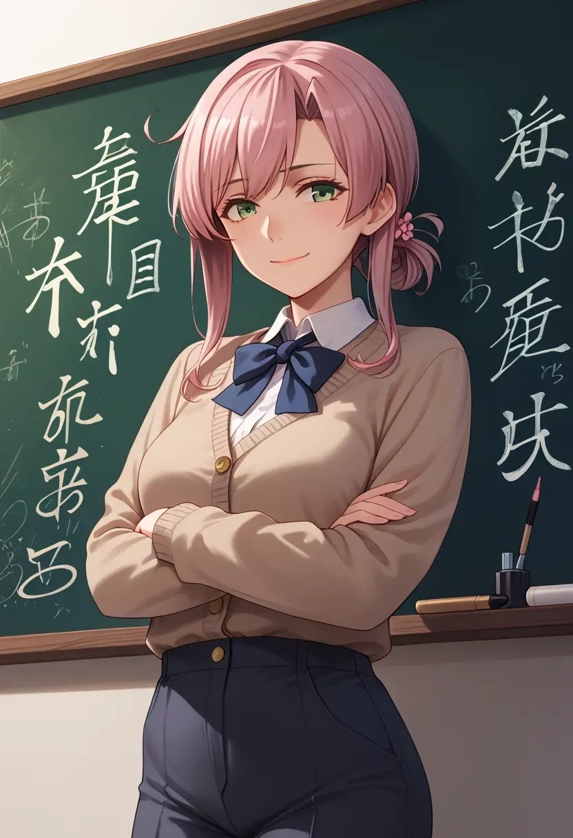 kantai_collection,akashi_(kancolle),teacher, sweater  - 