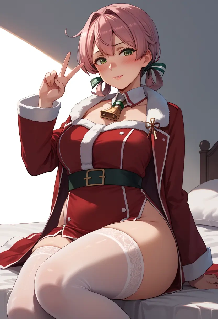 kantai_collection,akashi_(kancolle),Christmas,sexy, stockings,  - 