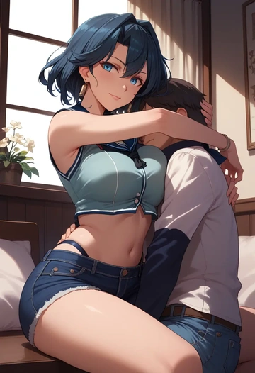 kantai_collection,akatsuki_(kancolle),crop top  - AI generated anime art