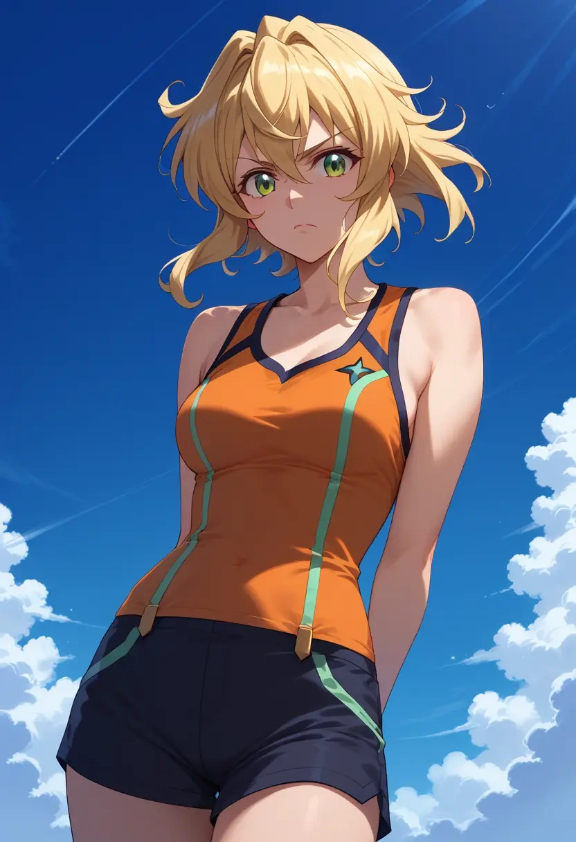 senki_zesshou_symphogear,akatsuki_kirika,athletic,shorts,sexy  - 