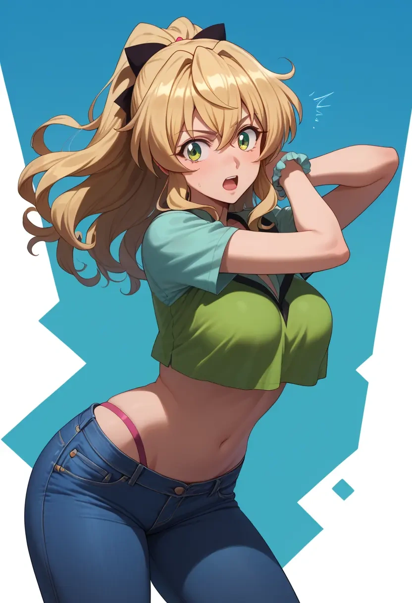 senki_zesshou_symphogear,akatsuki_kirika,crop top  - 