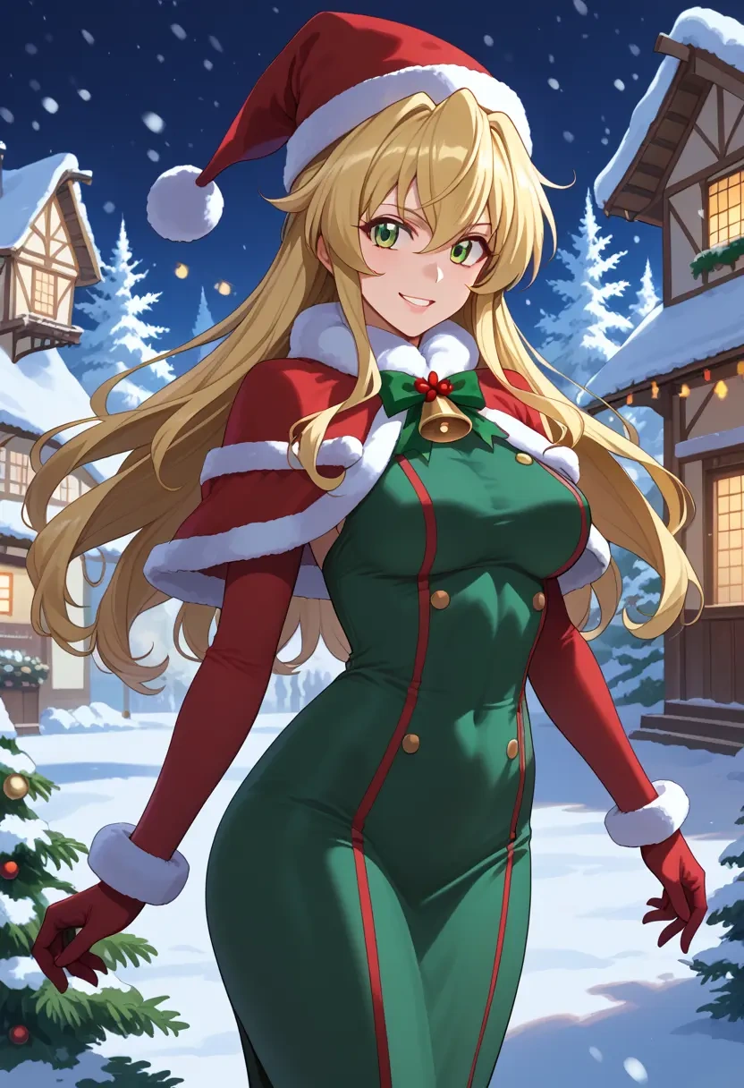 senki_zesshou_symphogear,akatsuki_kirika,Christmas,dress  - 