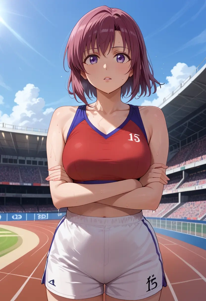 yuru_yuri,akaza_akari,volleyball uniform  - 