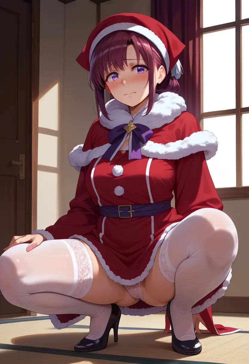 yuru_yuri,akaza_akari,Christmas,sexy, stockings,  - 