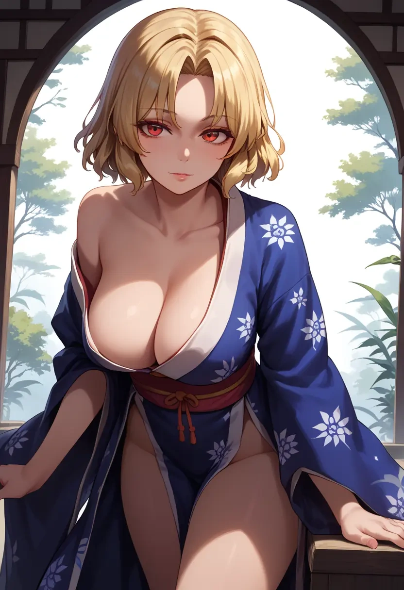 touhou,aki_minoriko,kimono,sexy  - 