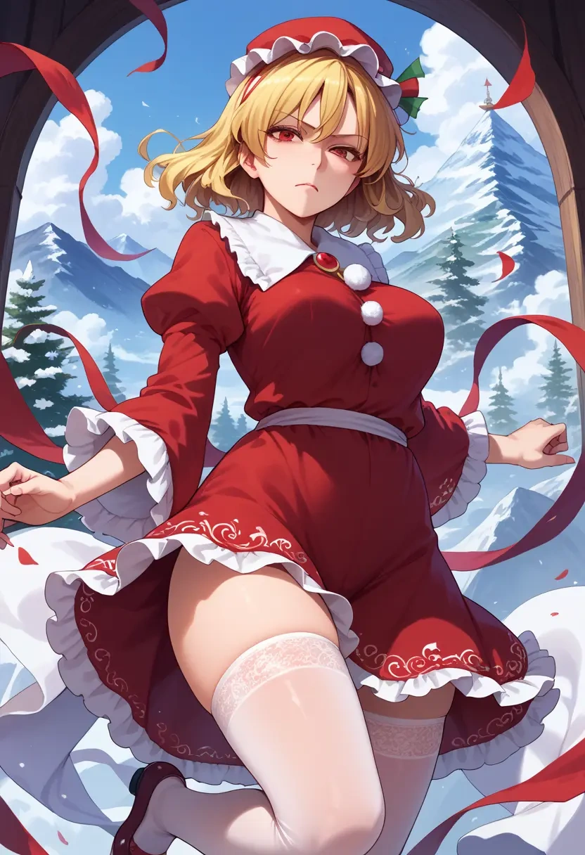 touhou,aki_shizuha,Christmas,sexy, stockings,  - 