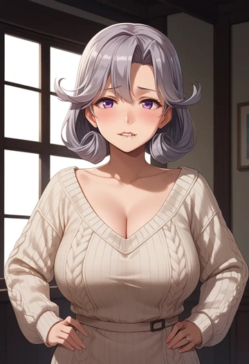 kantai_collection,akitsushima_(kancolle),sweater  - AI generated anime art