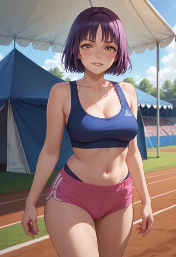 k-on!,akiyama_mio,athletic  - AI generated anime art