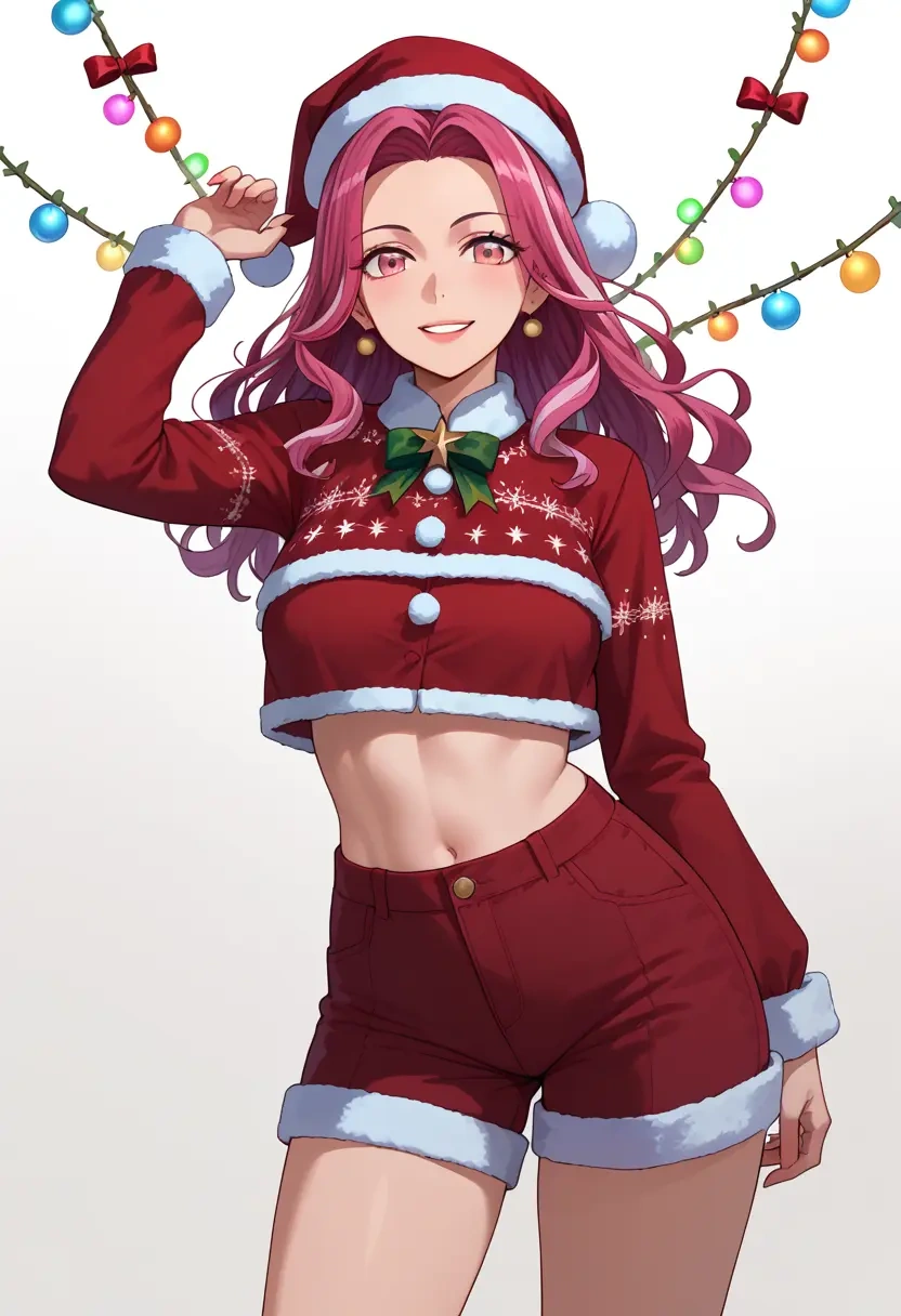 project_sekai,akiyama_mizuki,Christmas,red velvet shorts  - 