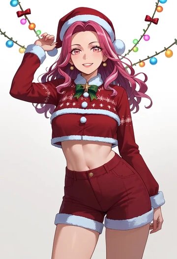 project_sekai,akiyama_mizuki,Christmas,red velvet shorts  - AI generated anime art