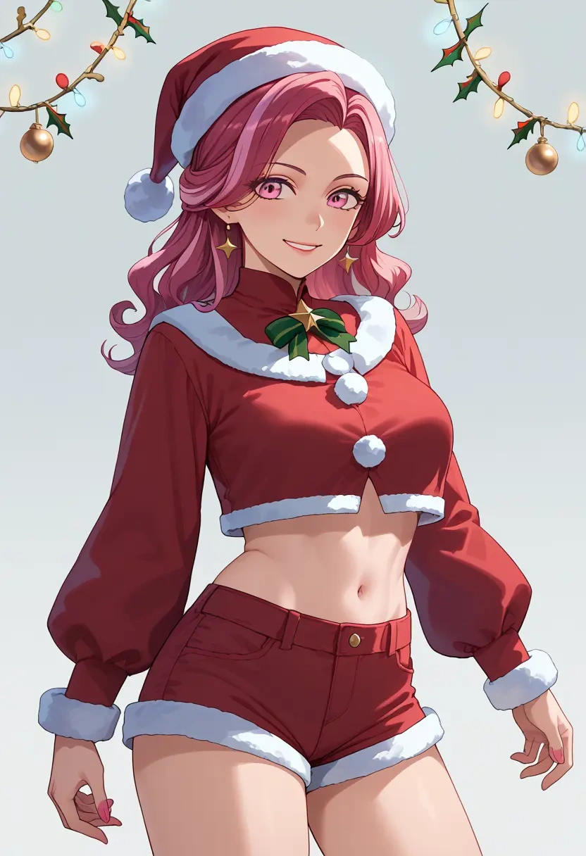 project_sekai,akiyama_mizuki,Christmas,red velvet shorts  - 