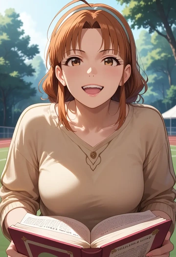 idolmaster,akizuki_ritsuko,athletic  - AI generated anime art