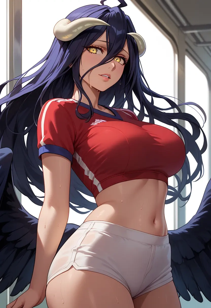 overlord_(maruyama),albedo_(overlord),volleyball uniform  - 