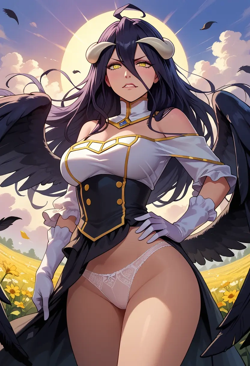 overlord_(maruyama),albedo_(overlord),lingerie  - 