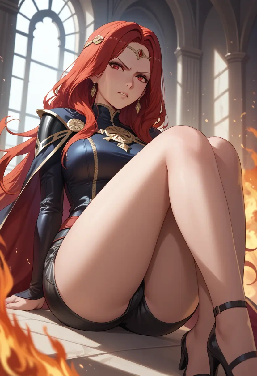 fire_emblem,alear_(fire_emblem),leather,shorts  - 