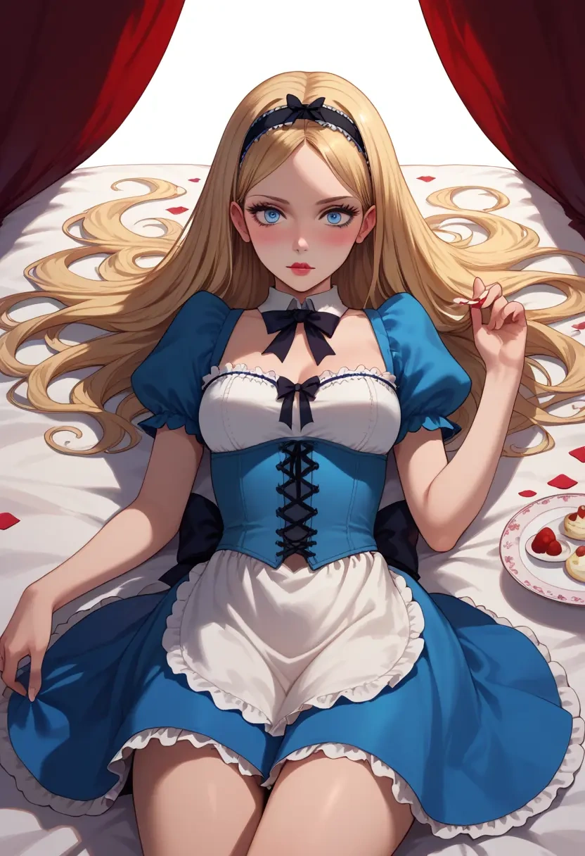 alice_in_wonderland,alice_(alice_in_wonderland),corset,bustier,long tulle skirt  - 