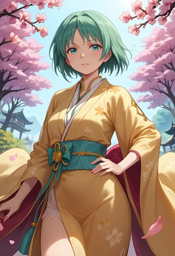 mahou_shoujo_madoka_magica,alina_gray,kimono  - AI generated anime art