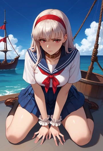 fate_(series),altera_(fate),sailor, uniform  - AI generated anime art