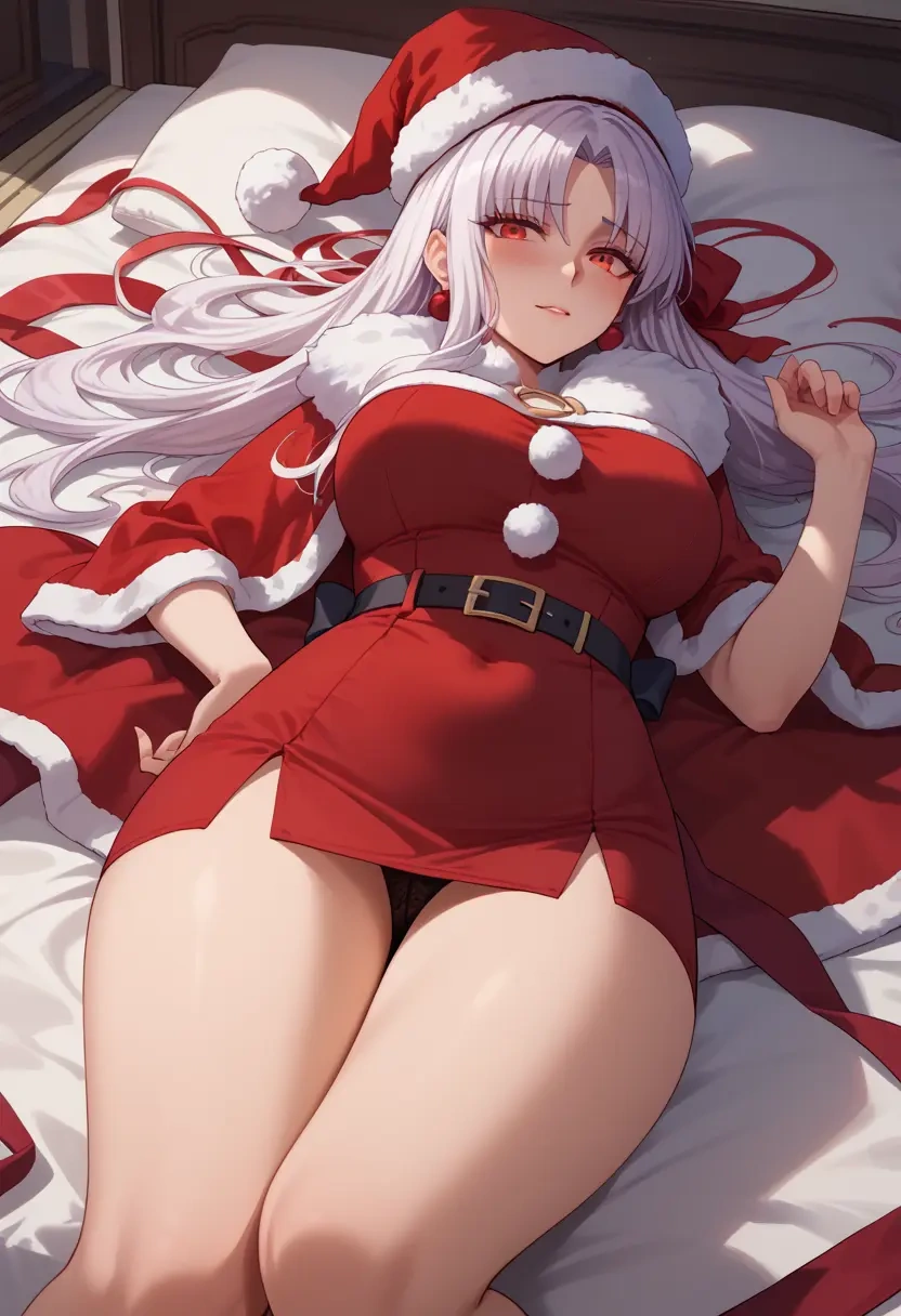 fate_(series),altera_(fate),Christmas,red velvet dress  - 