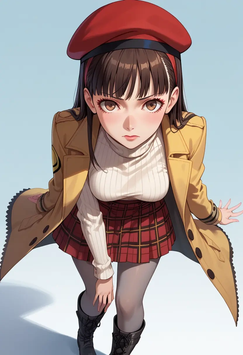 persona,amagi_yukiko,winter,student uniform,pea coat  - 